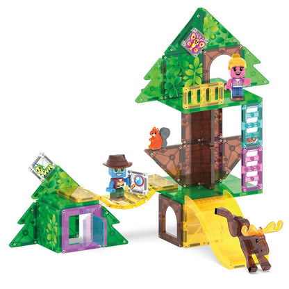 Magna-Tiles Magnetic Building Set, Tree Top Adventure with 42 Pieces