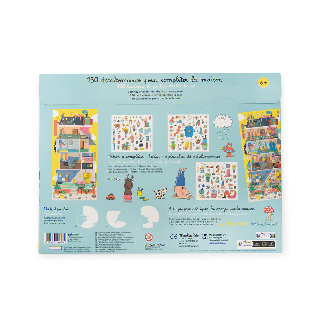 Moulin Roty Transfer Stickers, Home of the Schmoucks