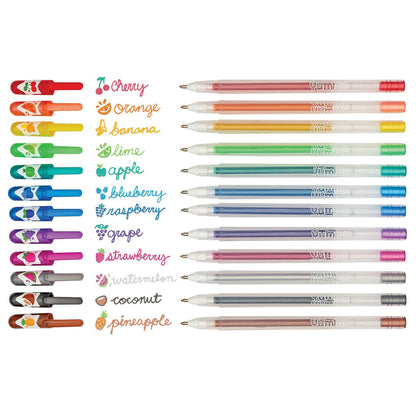 Ooly Gelpen med duft 12 stk, Yummy Yummy Glitter
