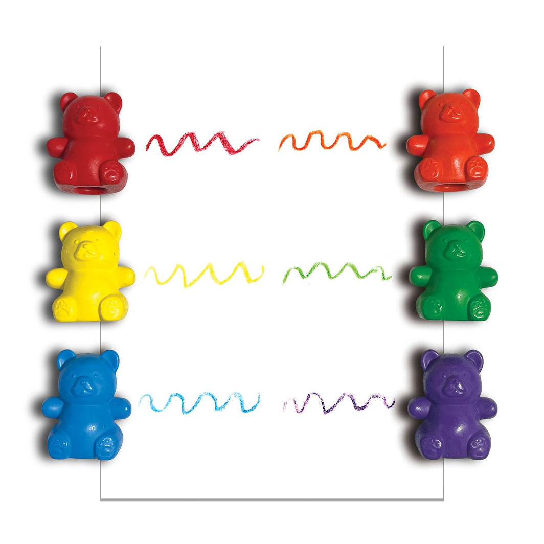 Ooly Crayons 6 Pieces, Cuddly Cubs Bear