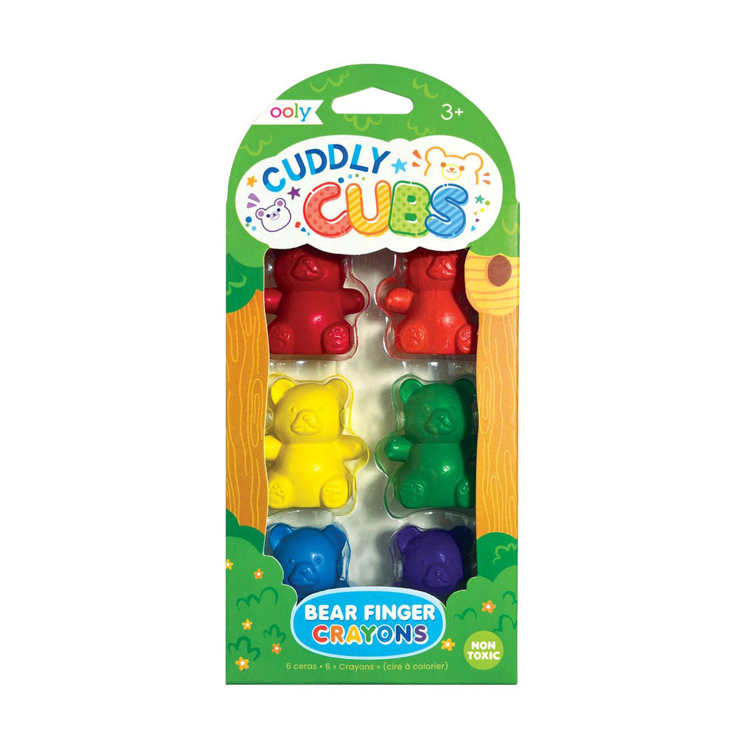 Ooly Crayons 6 Pieces, Cuddly Cubs Bear