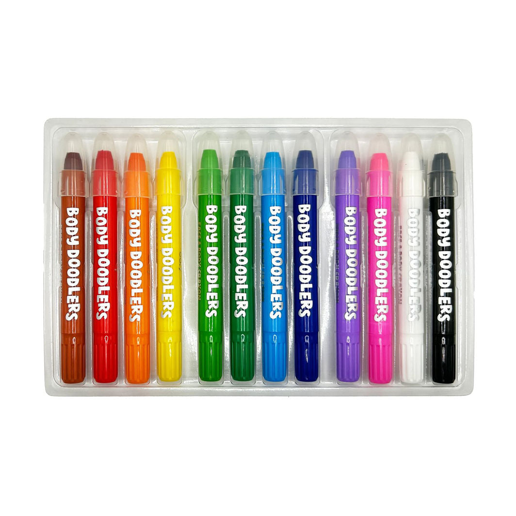 Ooly Face Paint for Kids 12-Pack - Face and Body Doodlers