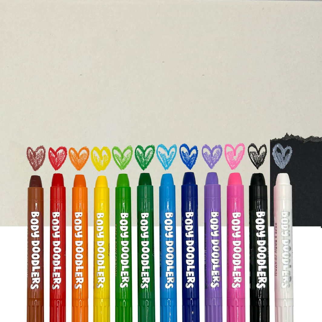 Ooly Face Paint for Kids 12-Pack - Face and Body Doodlers