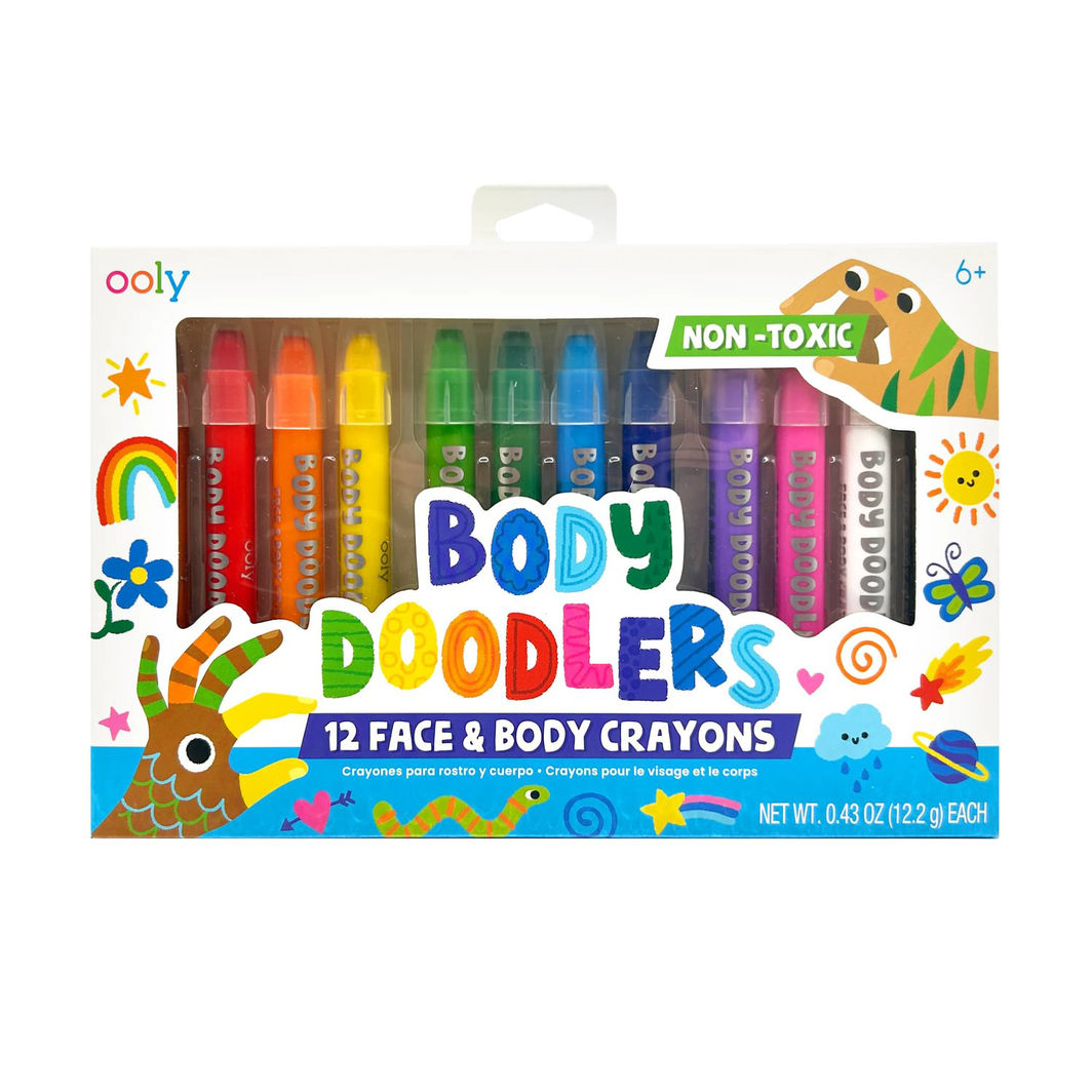 Ooly Ansigtsmaling til børn 12 stk - Face and Body Doodlers