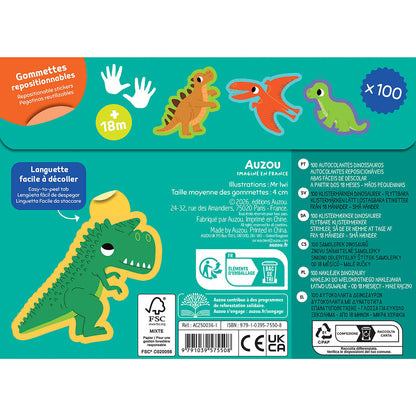 Auzou My First Stickers, 100 Dinosaurs
