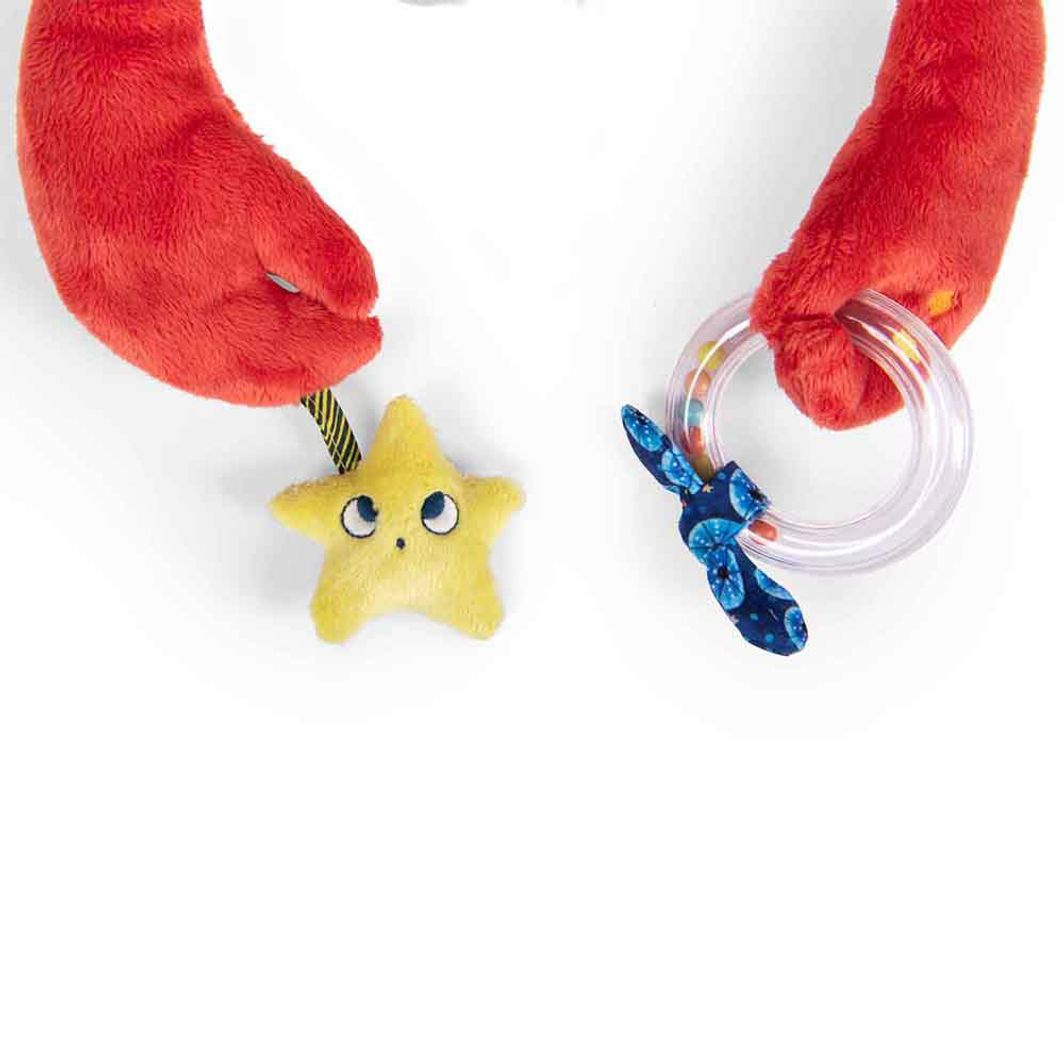 Moulin Roty Activity Plush Toy, Crab – 34 cm