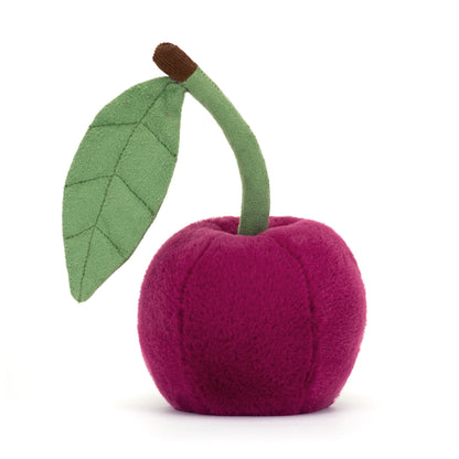 Jellycat bamse, Amuseables Food, Kirsebær - 12 cm