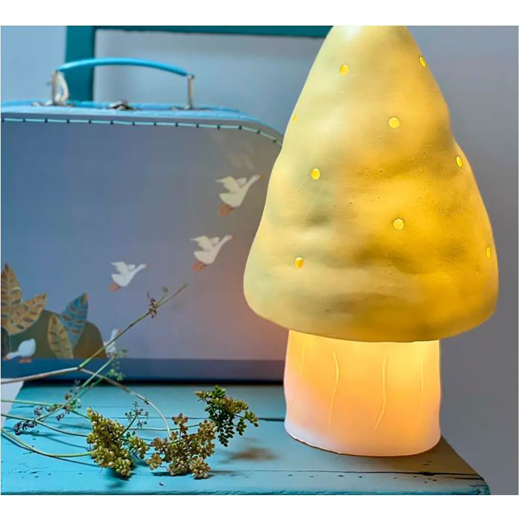 Mushroom Lamp, Small Mushroom - Almond