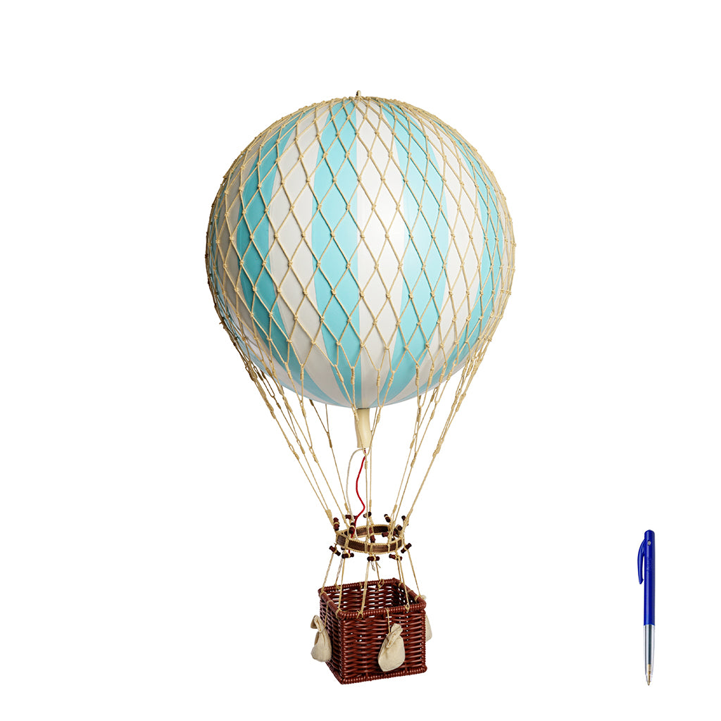 Hot Air Balloon, Royal Aero, Light Blue - 32 cm
