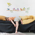 Dekorationsbillede med Mimi Lou wallsticker frise fuglekvidder i børneværelse