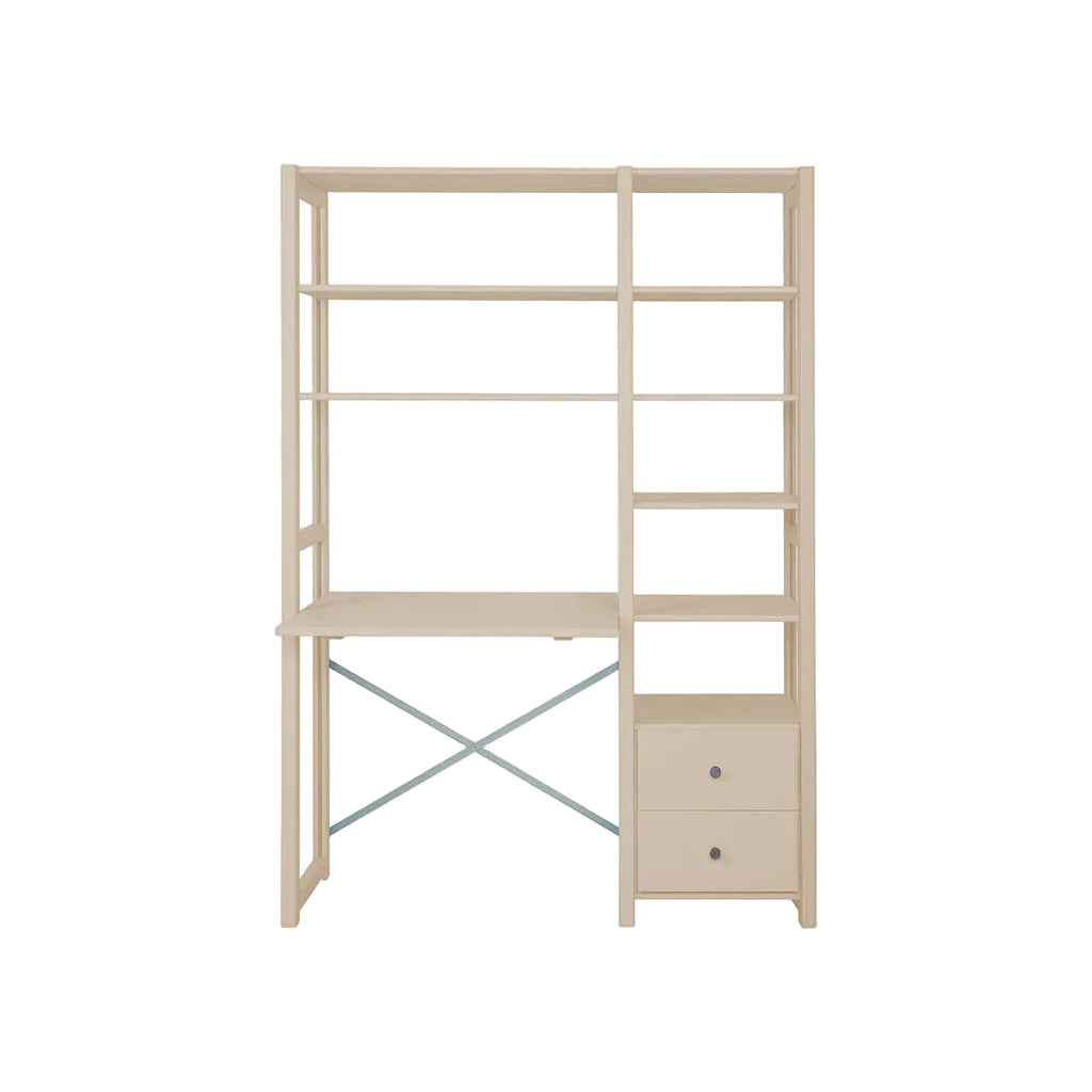By Aulum Astrup stigereol med skrivebord, H: 179 / H: 198 x B: 125 cm - Sand