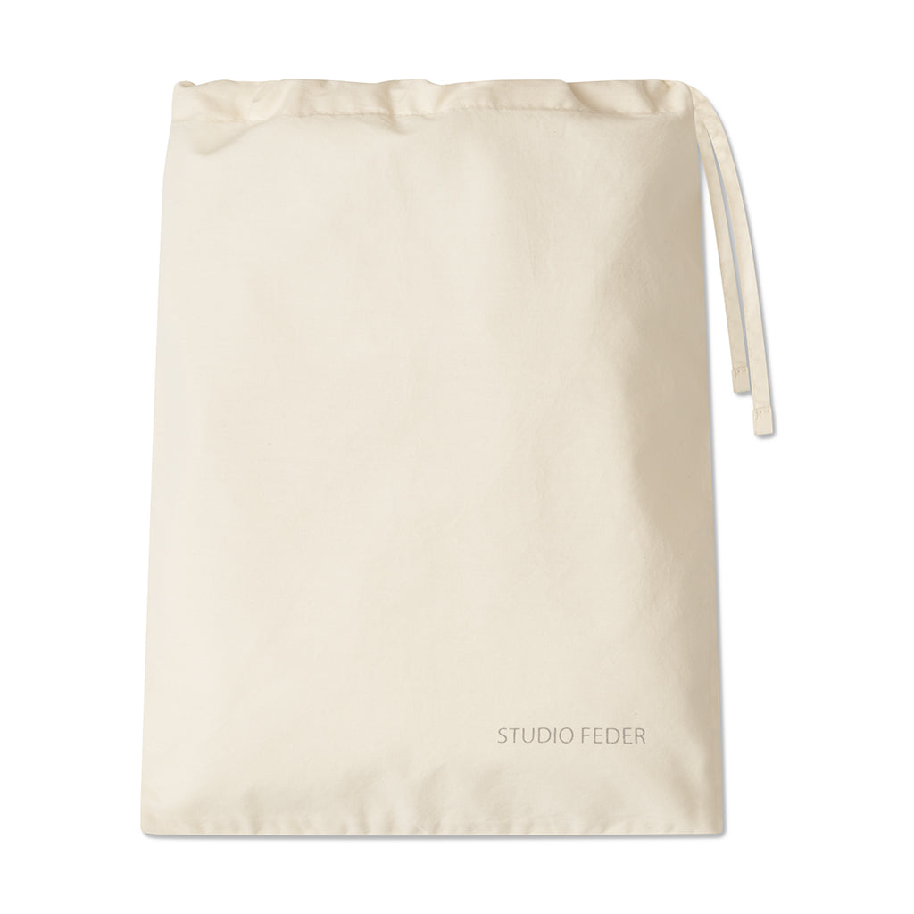 Studio Feder Adult Bedding, Organic Percale - Ivory