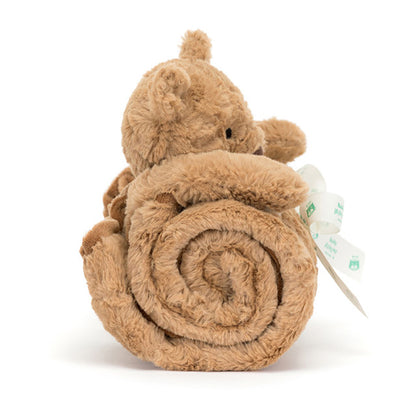 Jellycat Blanket with Bartholomew Bear, Bear Blankie - 56 x 70 cm