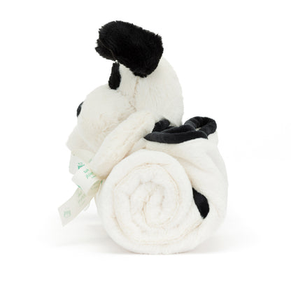 Baby Jellycat Blanket, Bashful Dog, Black/Cream - 56 cm