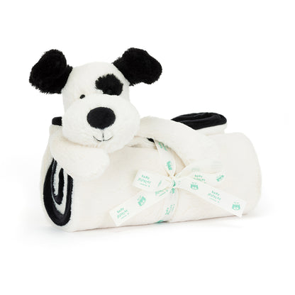 Baby Jellycat Blanket, Bashful Dog, Black/Cream - 56 cm