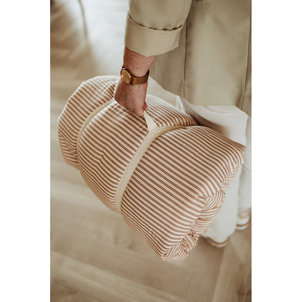 Play&amp;Go Bloom, 3-in-1 Baby Blanket, Organic - Stripes Brown