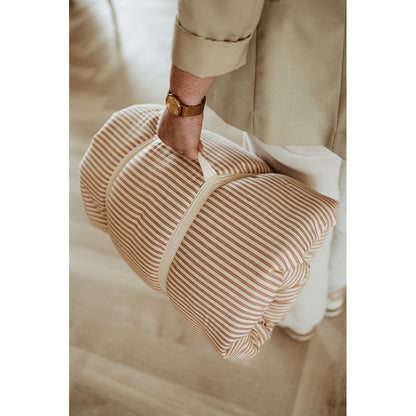 Play&amp;Go Bloom, 3-in-1 Baby Blanket, Organic - Stripes Brown