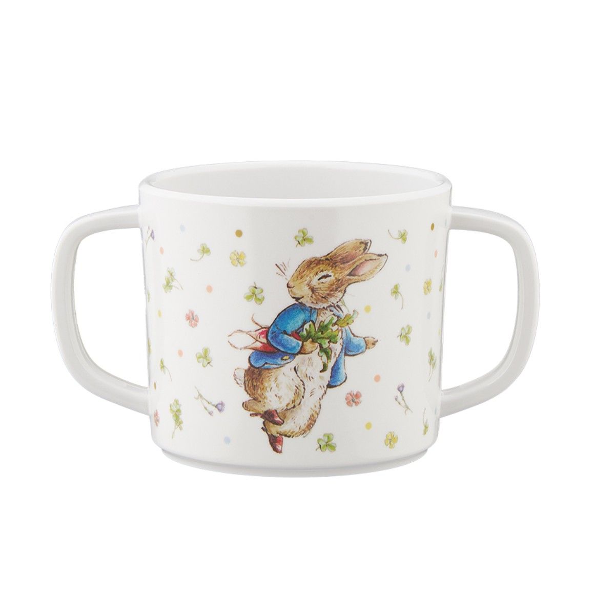 Petit Jour Paris Melamine Dining Set with 2 Handles, Peter Rabbit