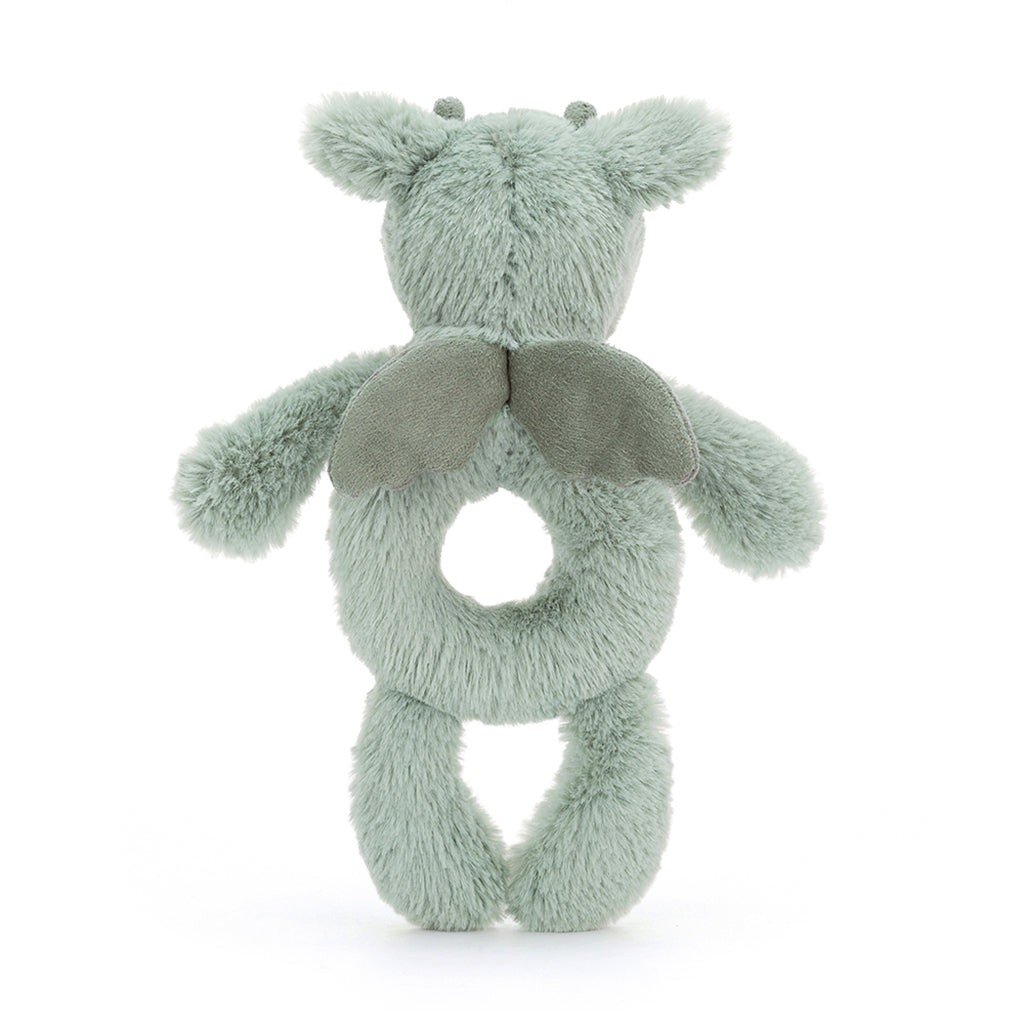 Baby Jellycat ring rangle, Drage - 15 cm