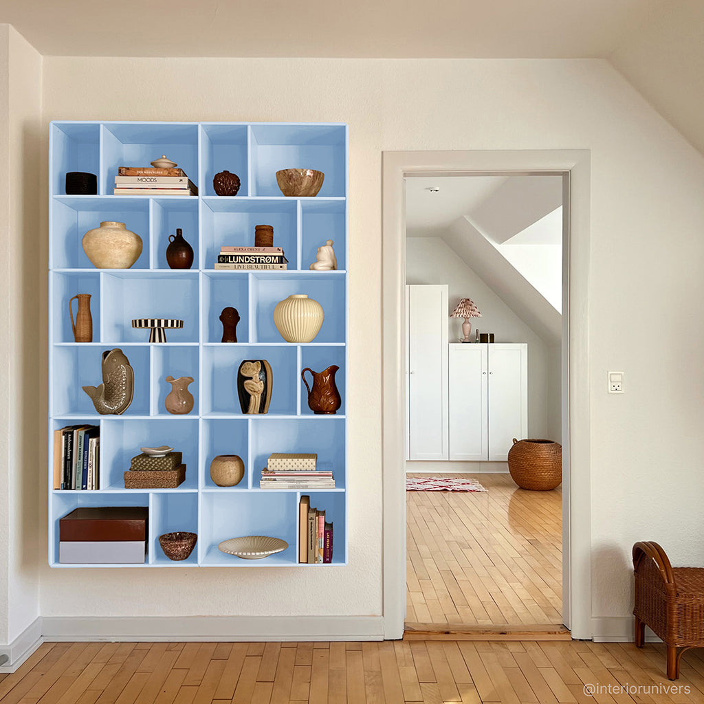 By Aulum Brooklyn Wall Shelf, 117x177 cm - Himalayan Blue