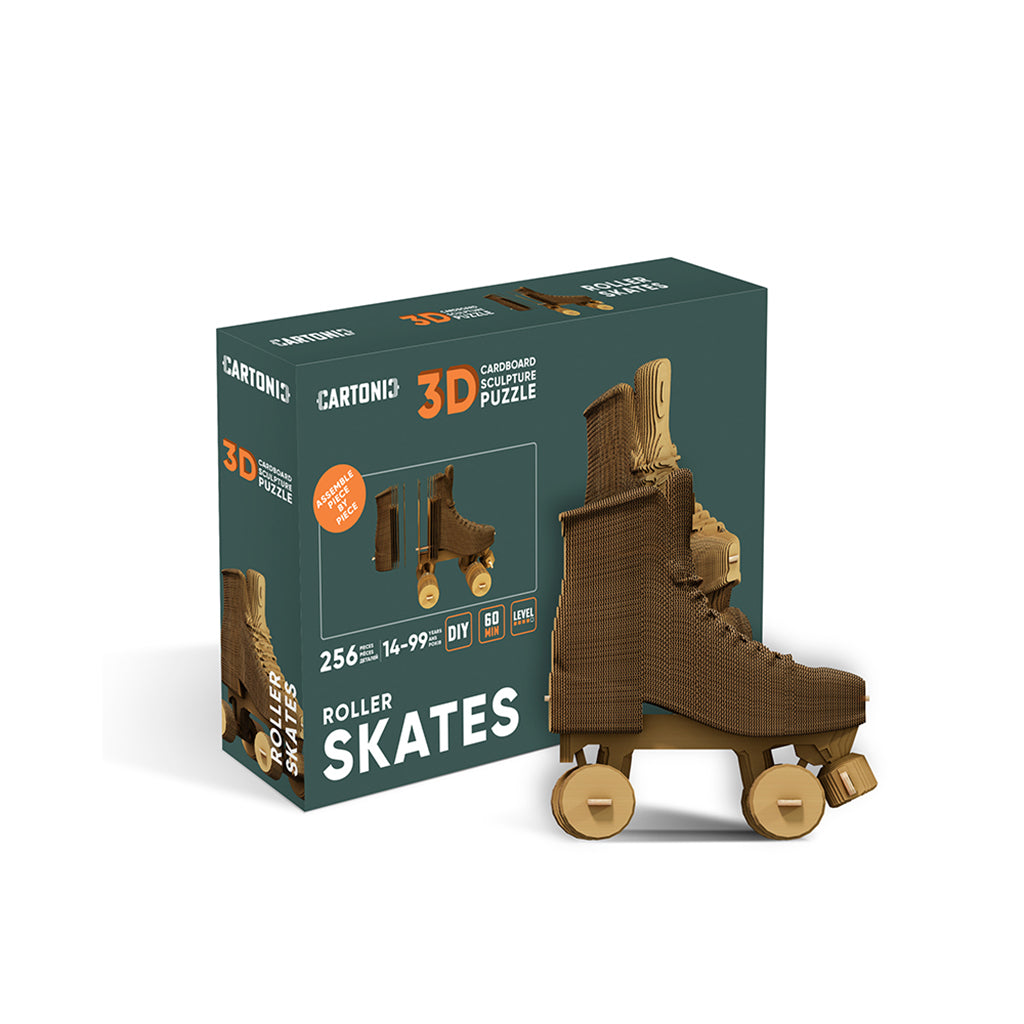 Cartonic 3D Puzzle, DIY Paper Art Masterpiece - Roller Skate