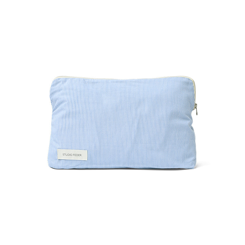 Studio Feder Toiletry Bag, Celia - Milk Stripe