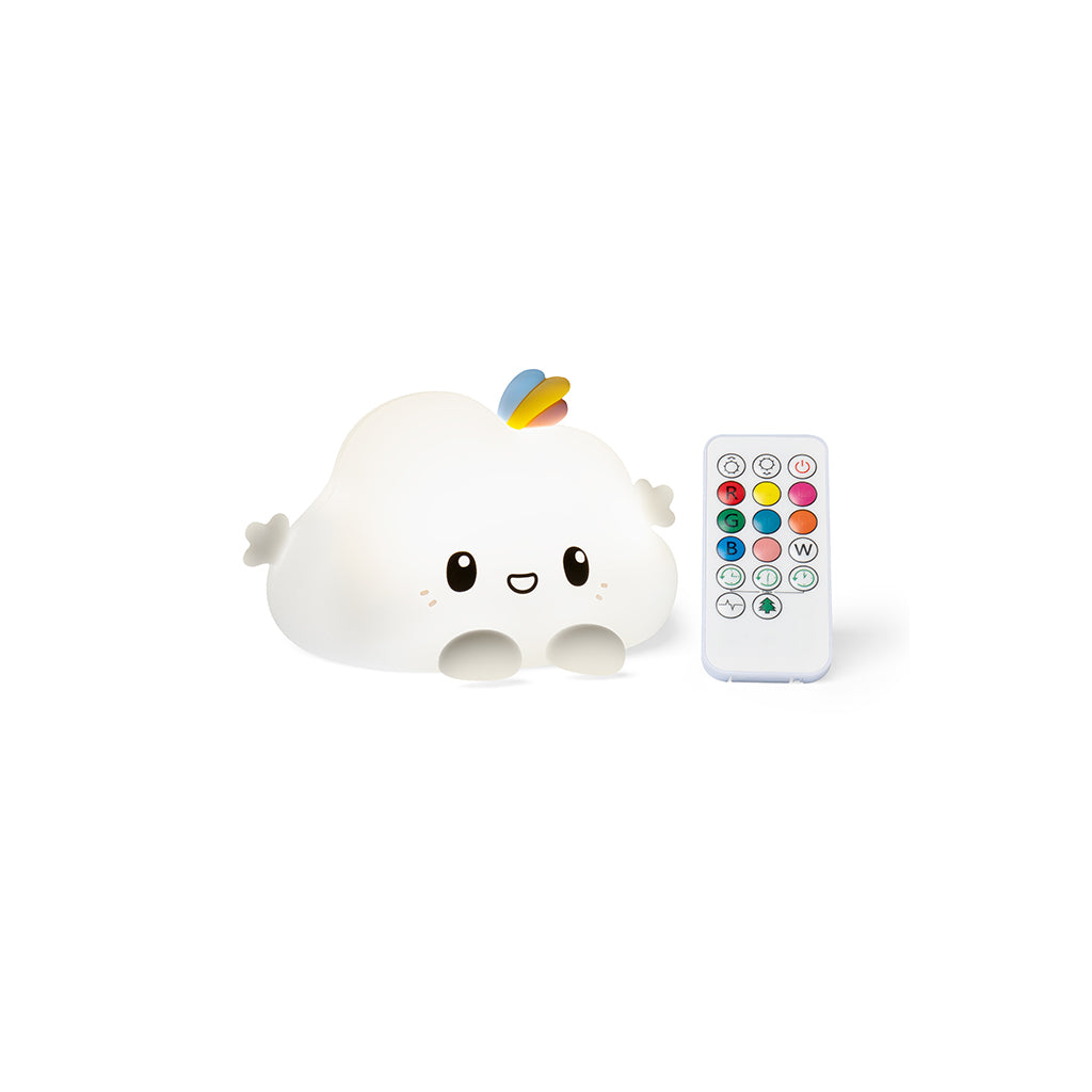 Little L. LED Night Lamp with Remote Control and Multiple Light Settings - Noa Sky