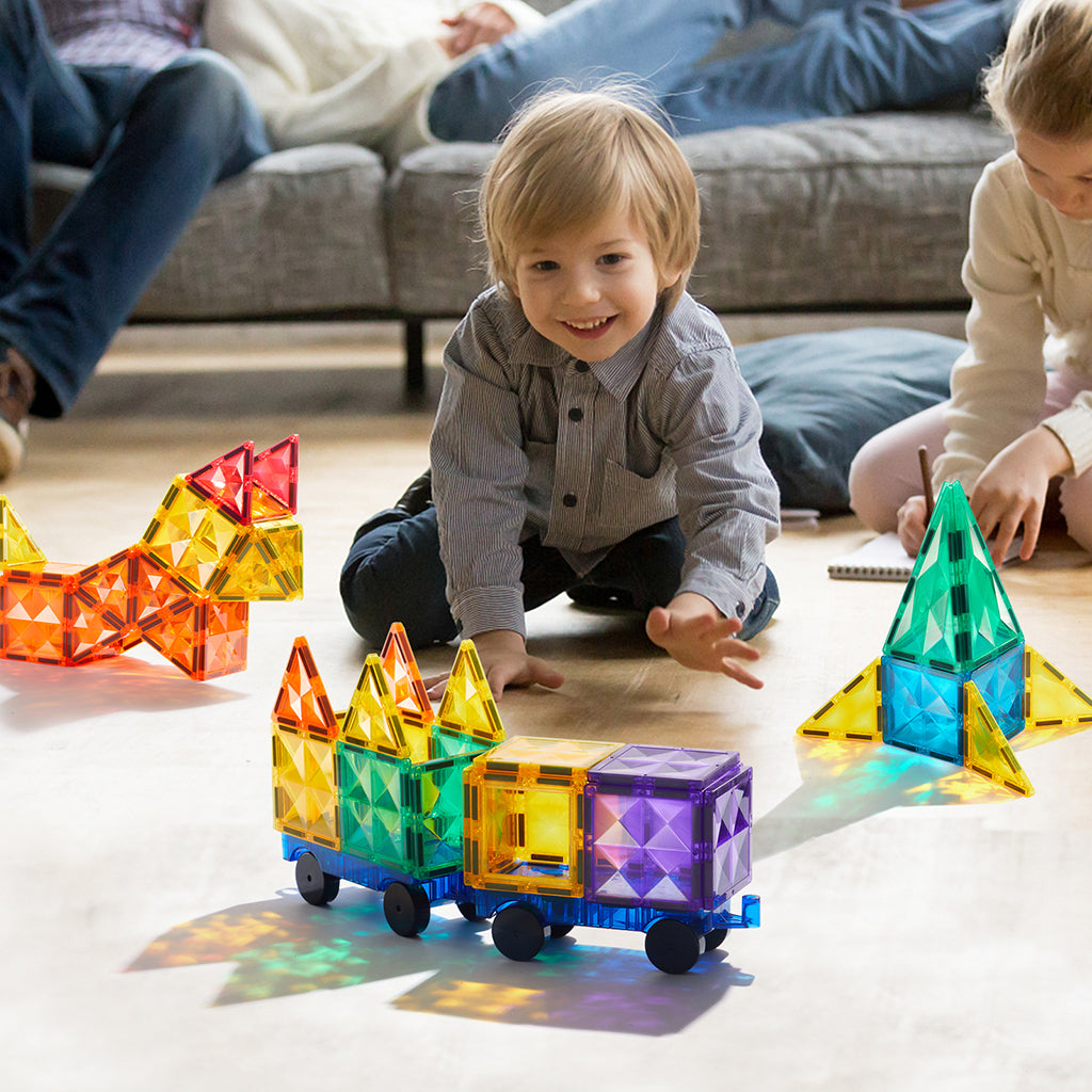 Mideer Magnetic Building Tiles, 60 Pieces