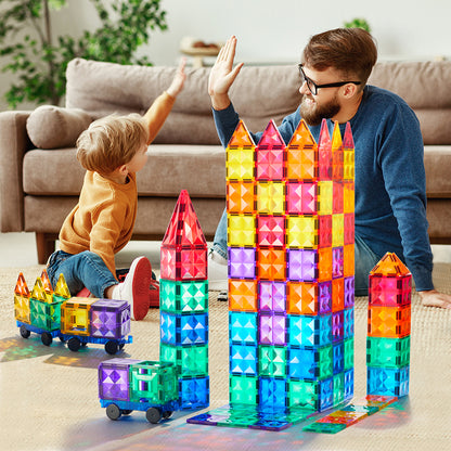 Mideer Magnetic Building Tiles, 60 Pieces