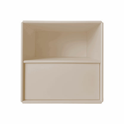 By Aulum Charlie natbord med skuffe, 40 x 40 cm - Sand