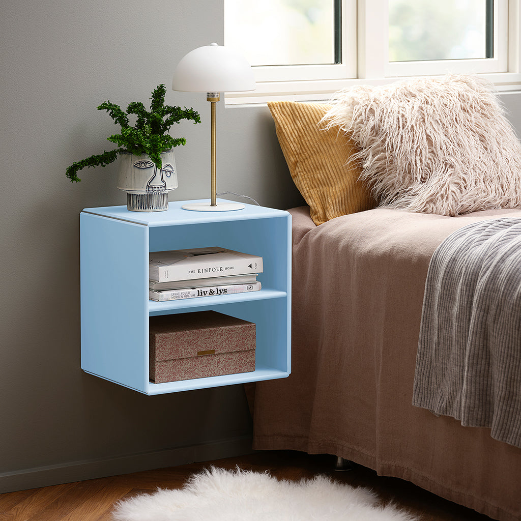 By Aulum Charlotte Wall Shelf with Shelf 40x40 cm, Himalayan Blue