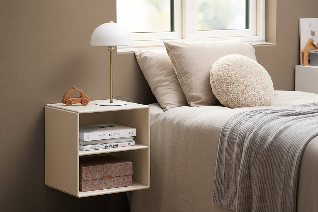 By Aulum Charlotte wall shelf with 40x40 cm shelf, Sand
