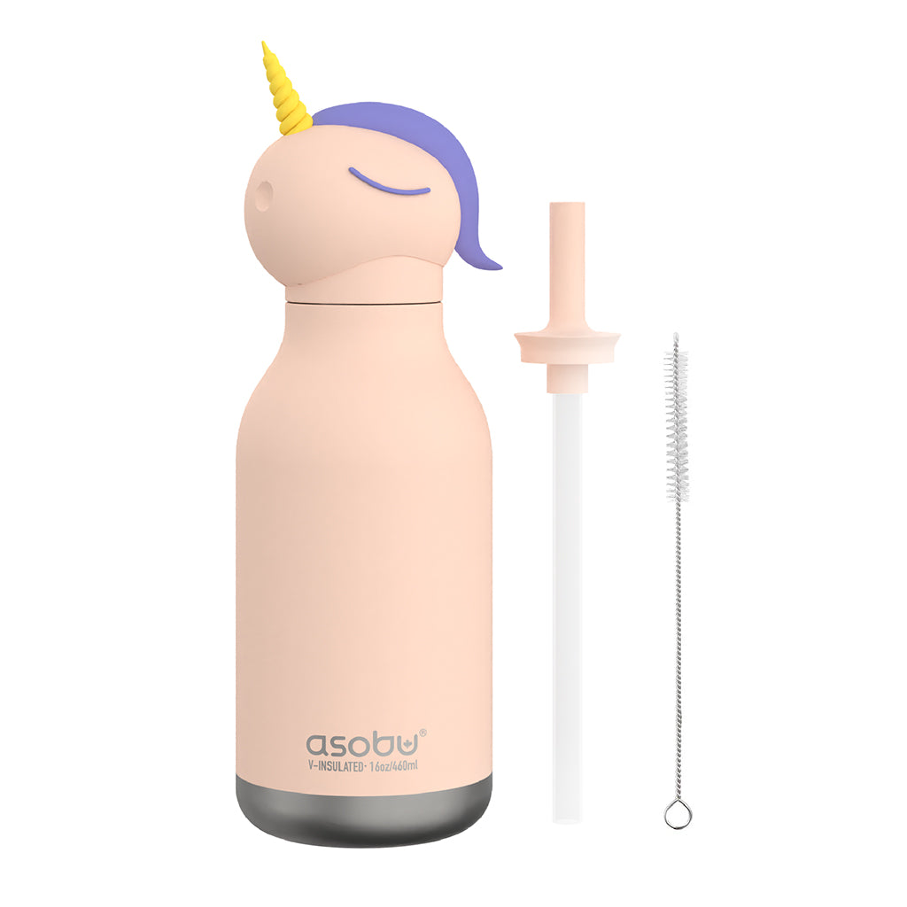 Asobu Bestie Animal termo drikkedunk, 460 ml. - Enhjørning