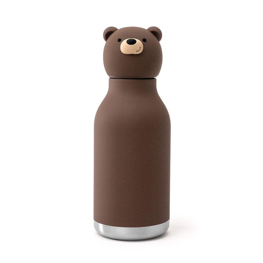 Asobu Bestie Animal termo drikkedunk, 460 ml. - Brun bjørn