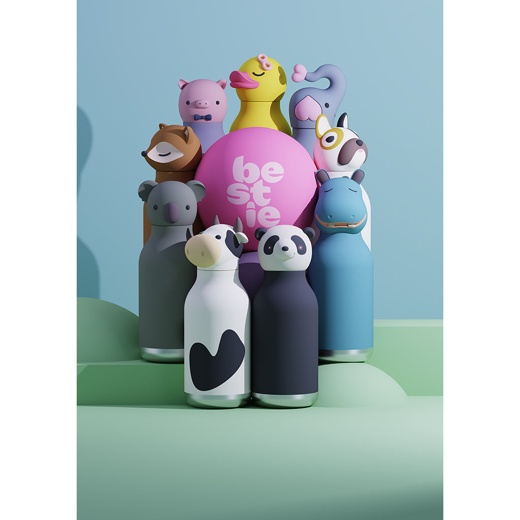 Asobu Bestie Animal termo drikkedunk, 460 ml. - Får