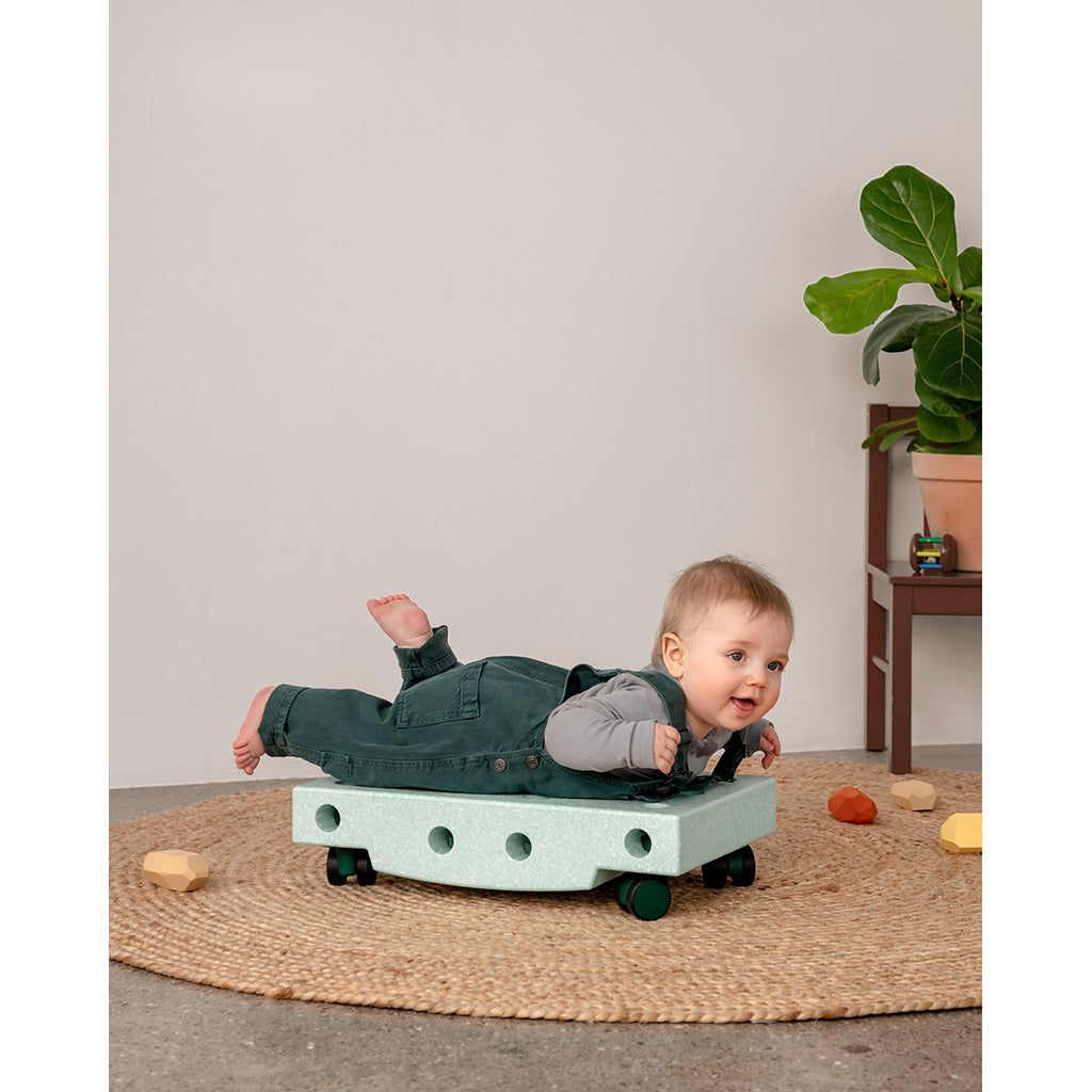 Modu foam building toy, Curiosity set, 14 pieces – Ocean mint/Forest green