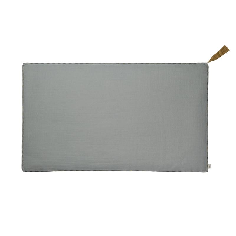 Numero 74 pude m. kvast, 40 x 70 cm - silver grey
