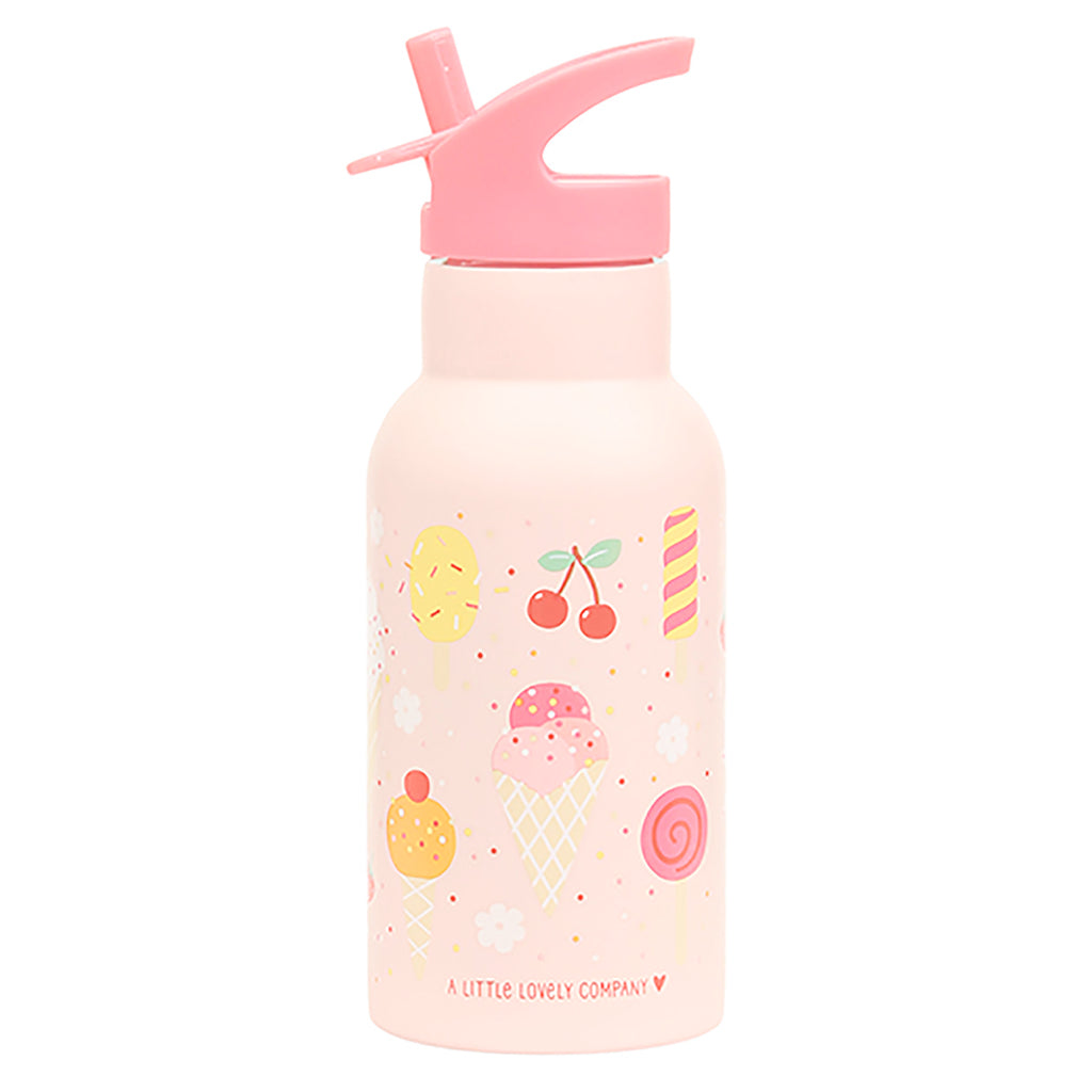 A Little Lovely Company Stainless Steel Drinking Bottle, Ice Cream Cones