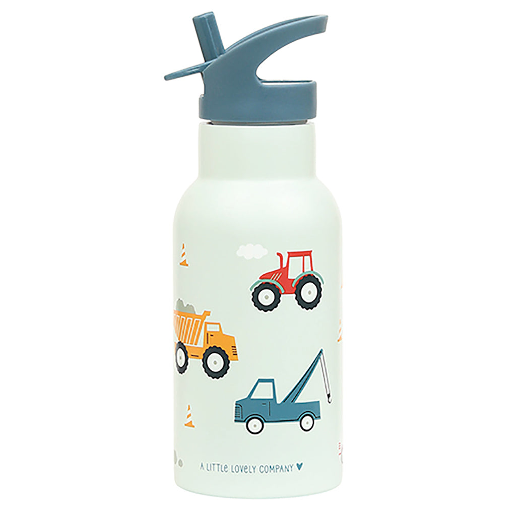 "A Little Lovely Company Stainless Steel Water Bottle, Vehicles"