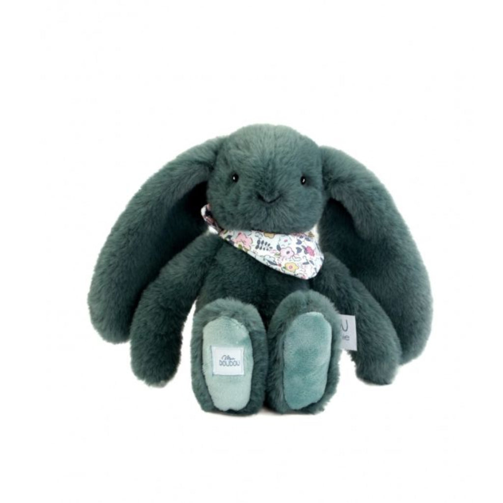 Doudou et Compagnie Blomsterkanin, grøn - 25 cm