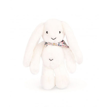 Doudou et Compagnie Blomsterkanin, hvid - 35 cm 