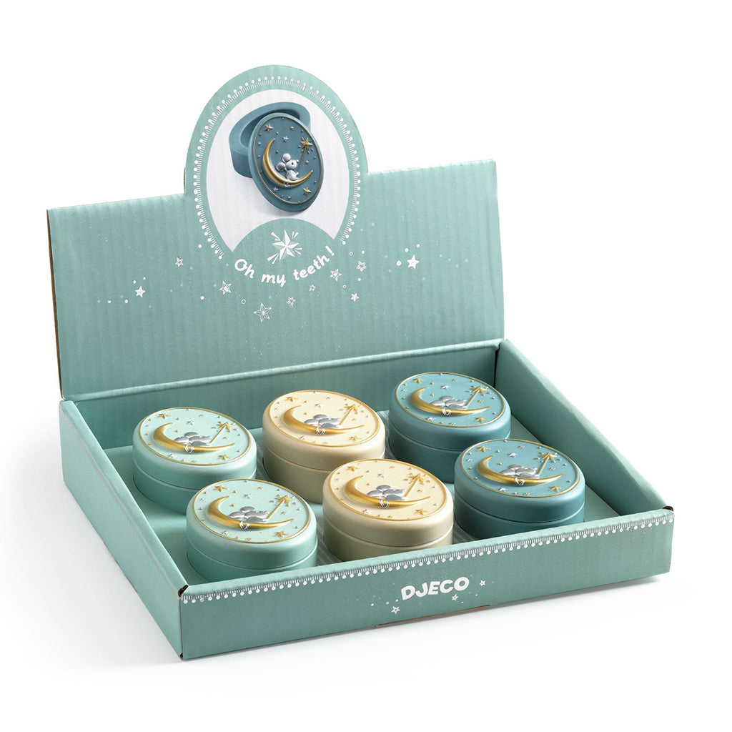 Djeco Tooth Fairy Box, Mouse - Pastel Colors