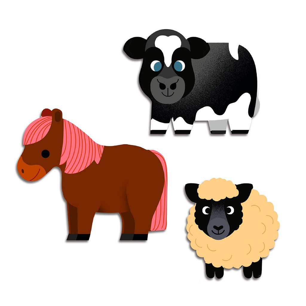 Djeco Stickers, Farm Animals – Set of 62