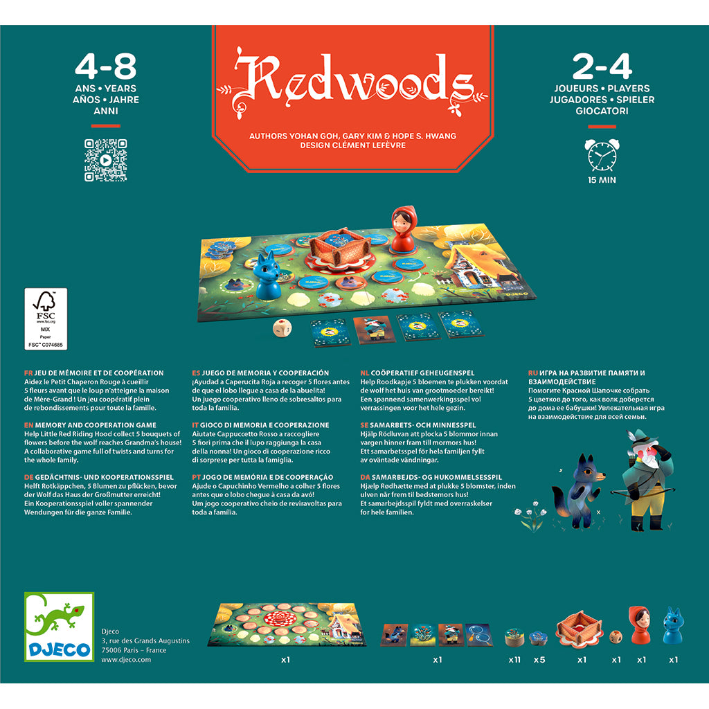 Djeco Redwoods, familiespil Rødhætte