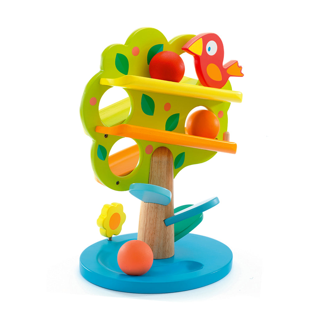 Djeco Marble Run with 3 Balls, Tac Boum Pom