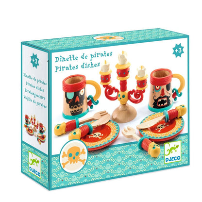 Djeco Wooden Pirate Tea Set