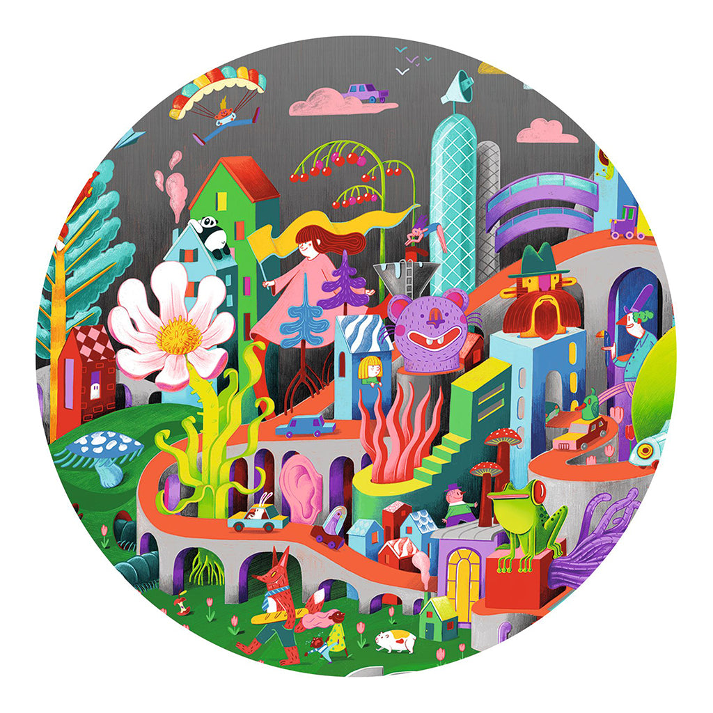 Djeco Observation Puzzle, The Wacky City – 200 Pieces