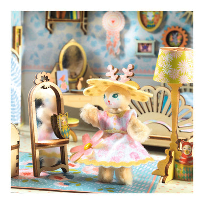 Djeco Mi House, DIY, miniature dukkehus - Alba