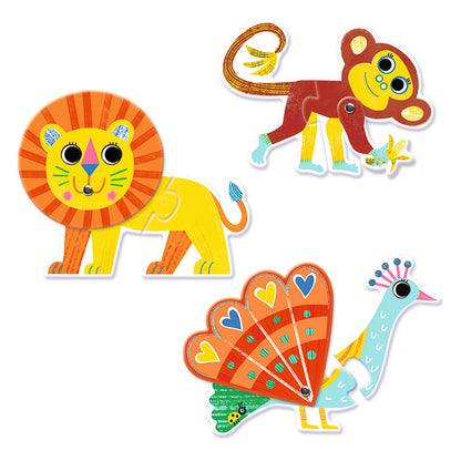 Djeco Duo Puzzle, Animals