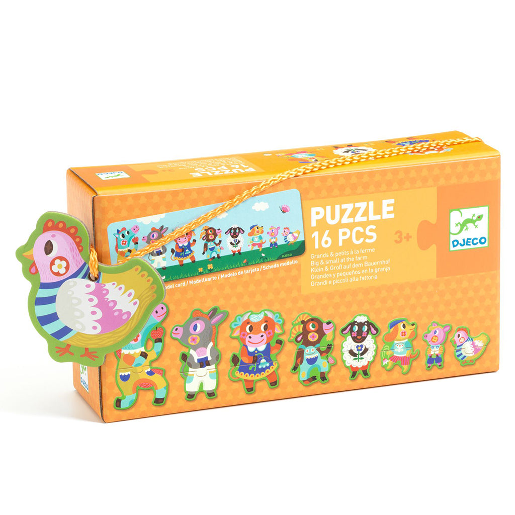 Djeco Learning Game, Big and Small on the Farm
